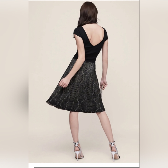 Reiss Jaquard print textured knit dress US 10 - Picture 6 of 16